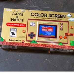 Nintendo Game & Watch Handheld Console - Gold and Red